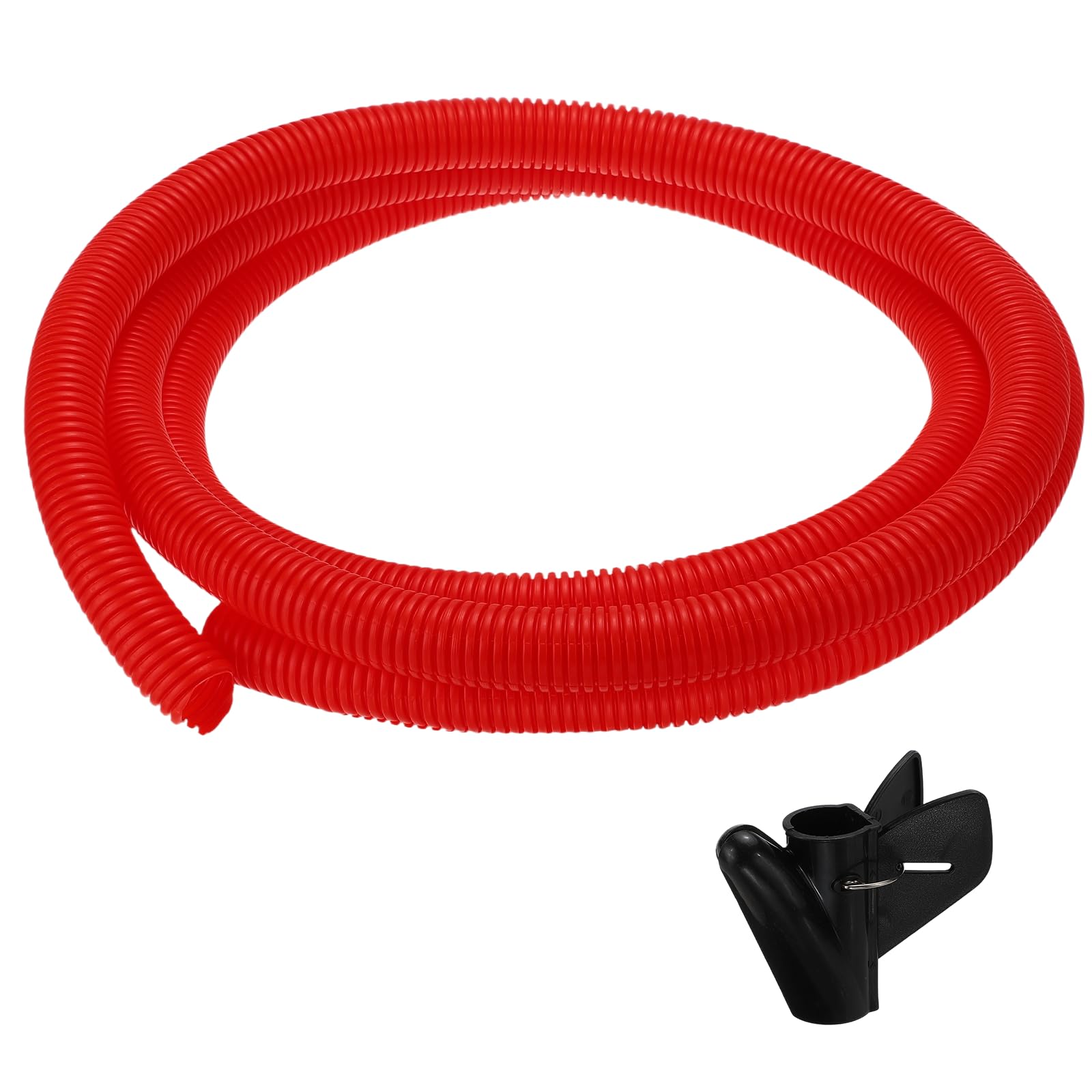 sourcing map Split Wire Loom Tubing 1"(23mm) ID 10FT(3.0m) with Installation Tool, Heat & Cold Resistant -40F to 257F Plastic Flexible Conduit Cord Protector for Electrical Wires Cable, Red