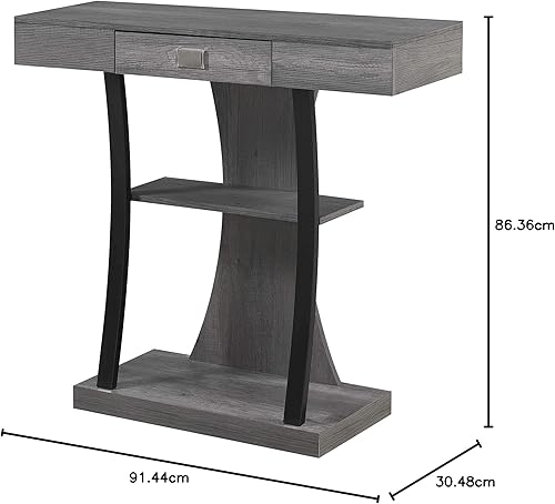 Miniatura 7 de Convenience Concepts 111960CGY Gris-Carbón,Negro -,Espresso,Blanco,Mármol sintético blanco/base