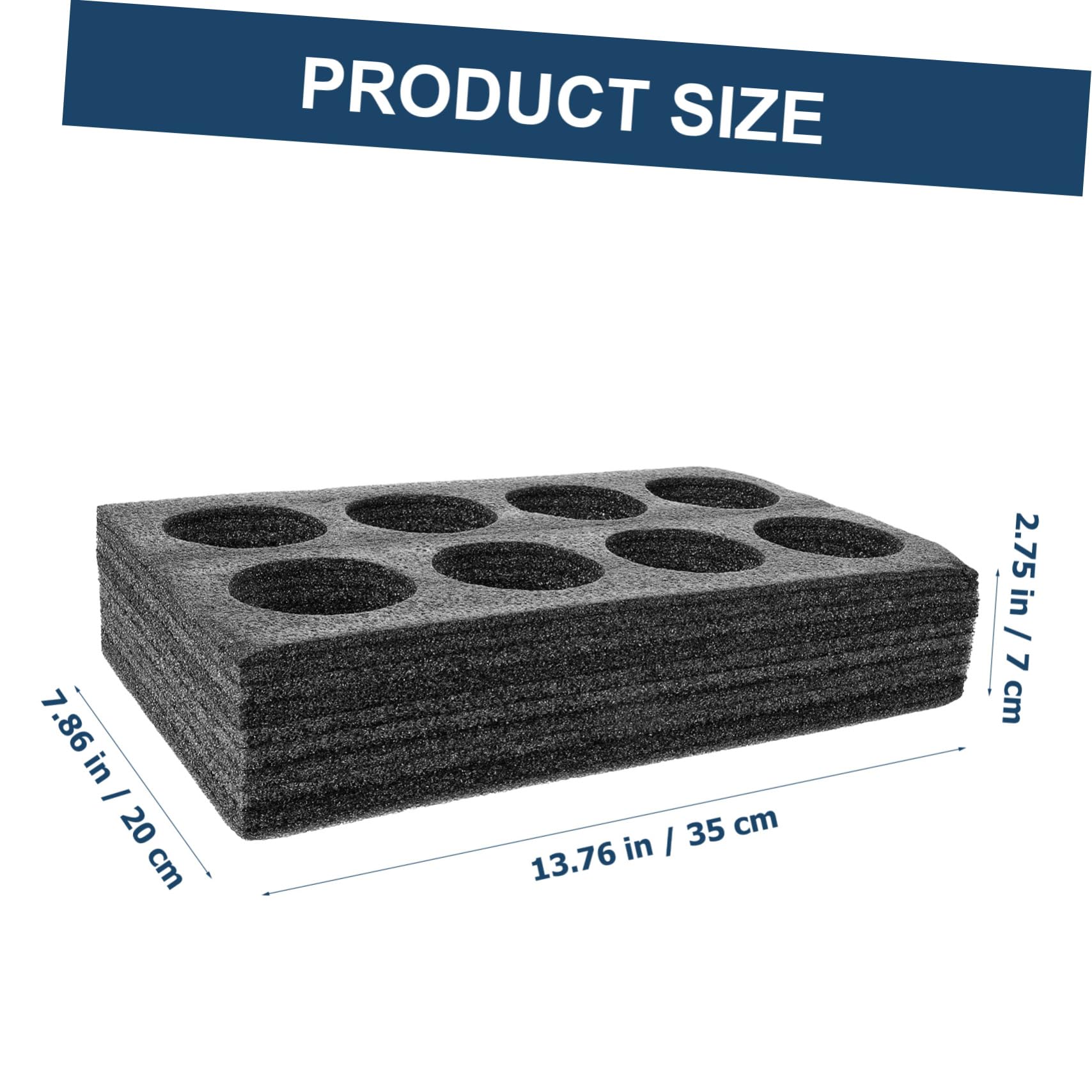 Hohopeti 2Pcs Beverage Cup Holder Pearl Cotton Takeout Tray for Drinks Convenient Accessory for Parties Picnics and Restaurants Lightweight and Portable Design