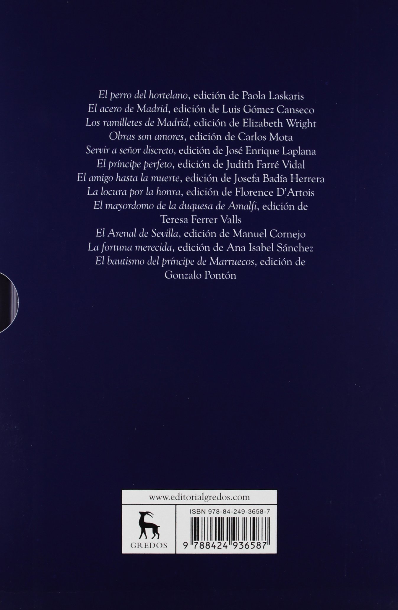 Comedias. Parte XI (2 vols.) (Bibl. Lope De Vega)