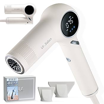 UR.SALON ドライヤー 大風量 速乾 マイナスイオン 1200W Amazon | UR.SALON ドライヤー 大風量 速乾 マイナスイオン 【超