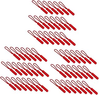 Zíper 60 Pçs Jaquetas Zíper Puxa Zíper Substituição Mochila Zíper Acessórios Mochila Preto Bagagem Mala Tag Saco DIY Acessórios Zíper Puxar Corda Zíper Fixadores Titular Cordão