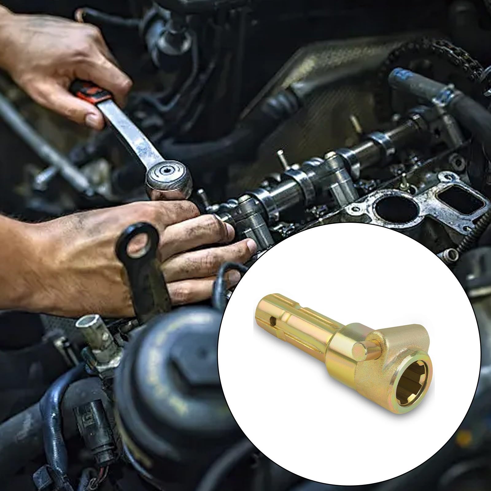 Adaptador extensor de toma de fuerza de 1-3/8 pulgadas, 6 ranuras hembra macho para tractor, extender acortar 70HP PTO adaptador extensor