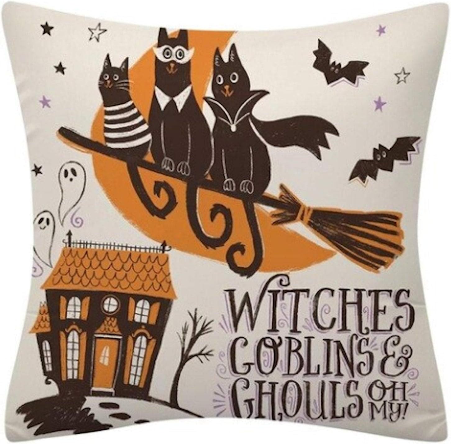 Tamengi Halloween Pillowcase Witch's Goblins & Ghouls Oh