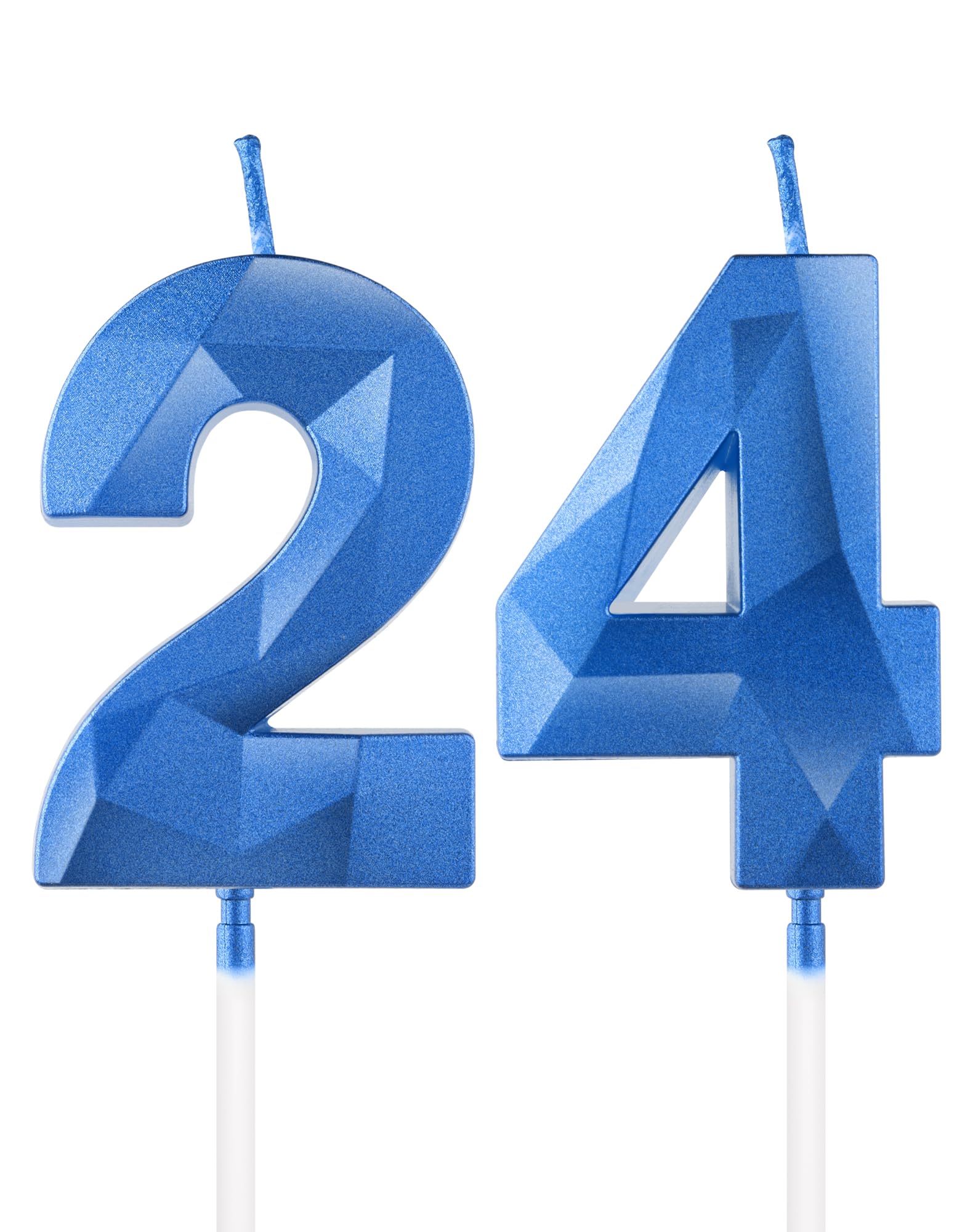 Royal Blue 13th Birthday Candles, 3D Number 13 Candle for Cake, Boy Girl 13th Birthday Decorations,Sapphire Candle Topper Blue Cake Decorations for Birthday Party Wedding Anniversary Supplies — view 89