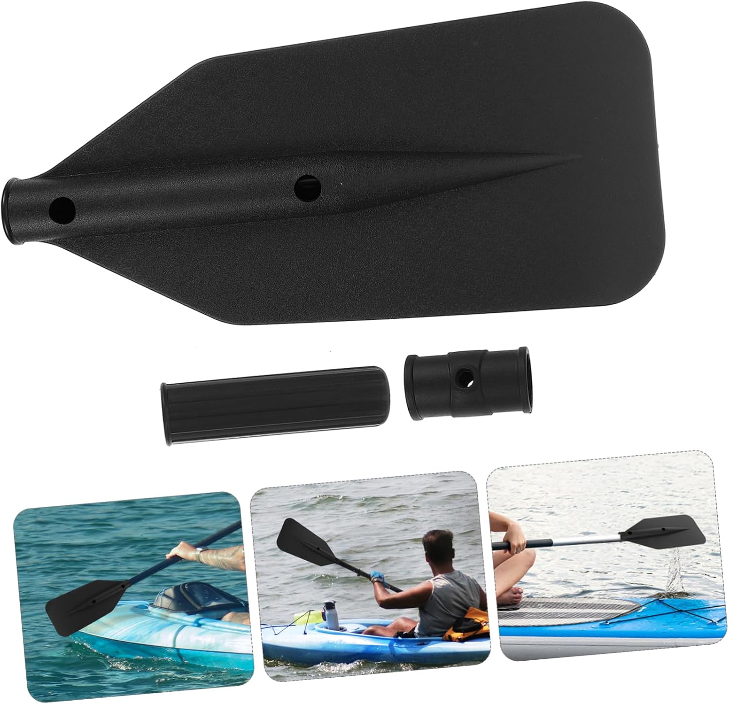 Kisangel Adjustable Boat Paddle Paddles Kayak Replacement Portable Water Sports