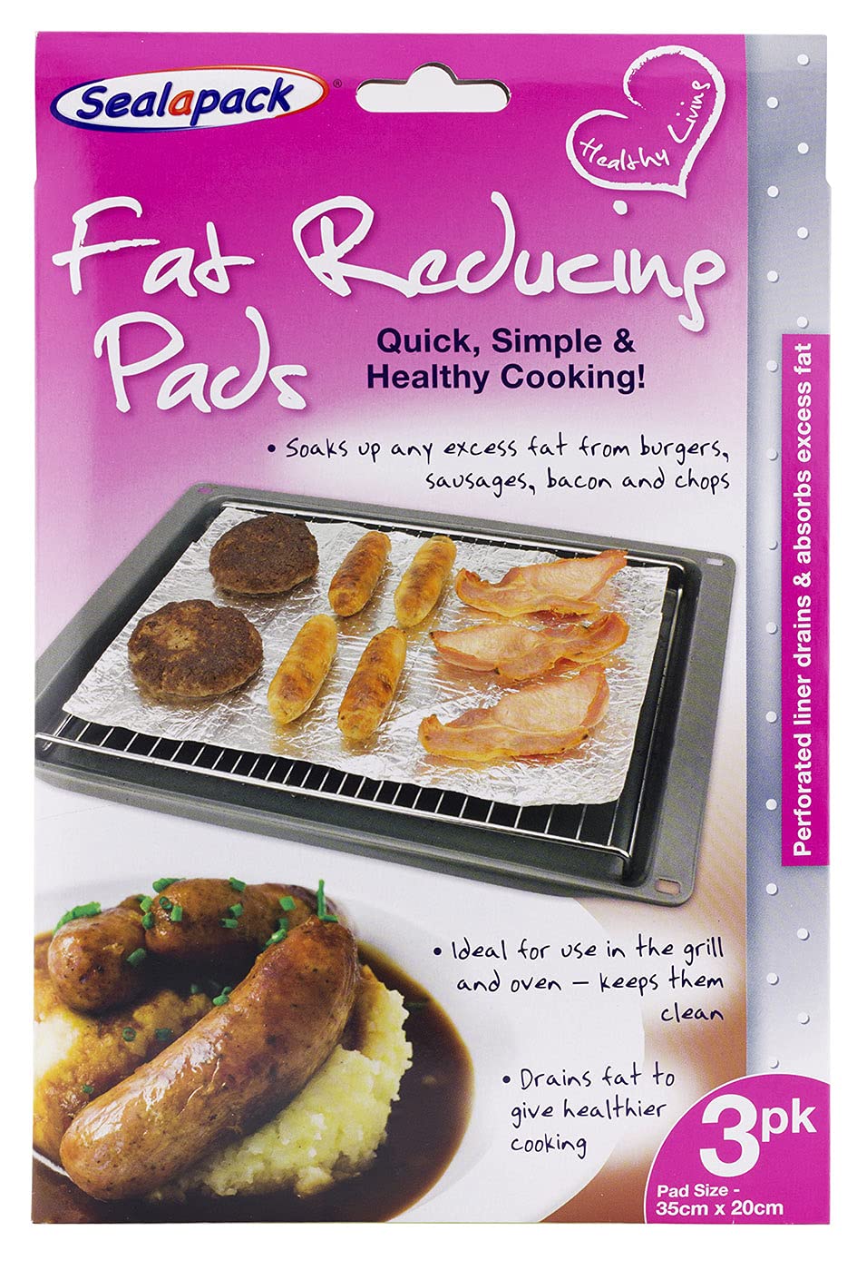 SealapackSAP027-18 Fat Soaking Pads, Plastic