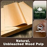 Vista 4 de Forros desechables para freidora de aire, 100 piezas de papel pergamino con 4 alfombrillas de teflón compatibles con horno tostador Nuwave de 30