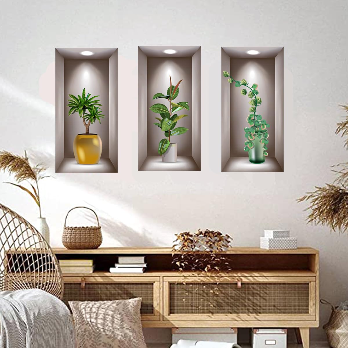 Graz Design Adesivi Per Finestra – Girasoli, Piante E Farfalle, Decorazione Autoadesiva Per Cameretta E Soggiorno
