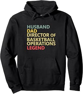 Husband Dad Director Basketball Operations Job Team College Pullover Hoodie