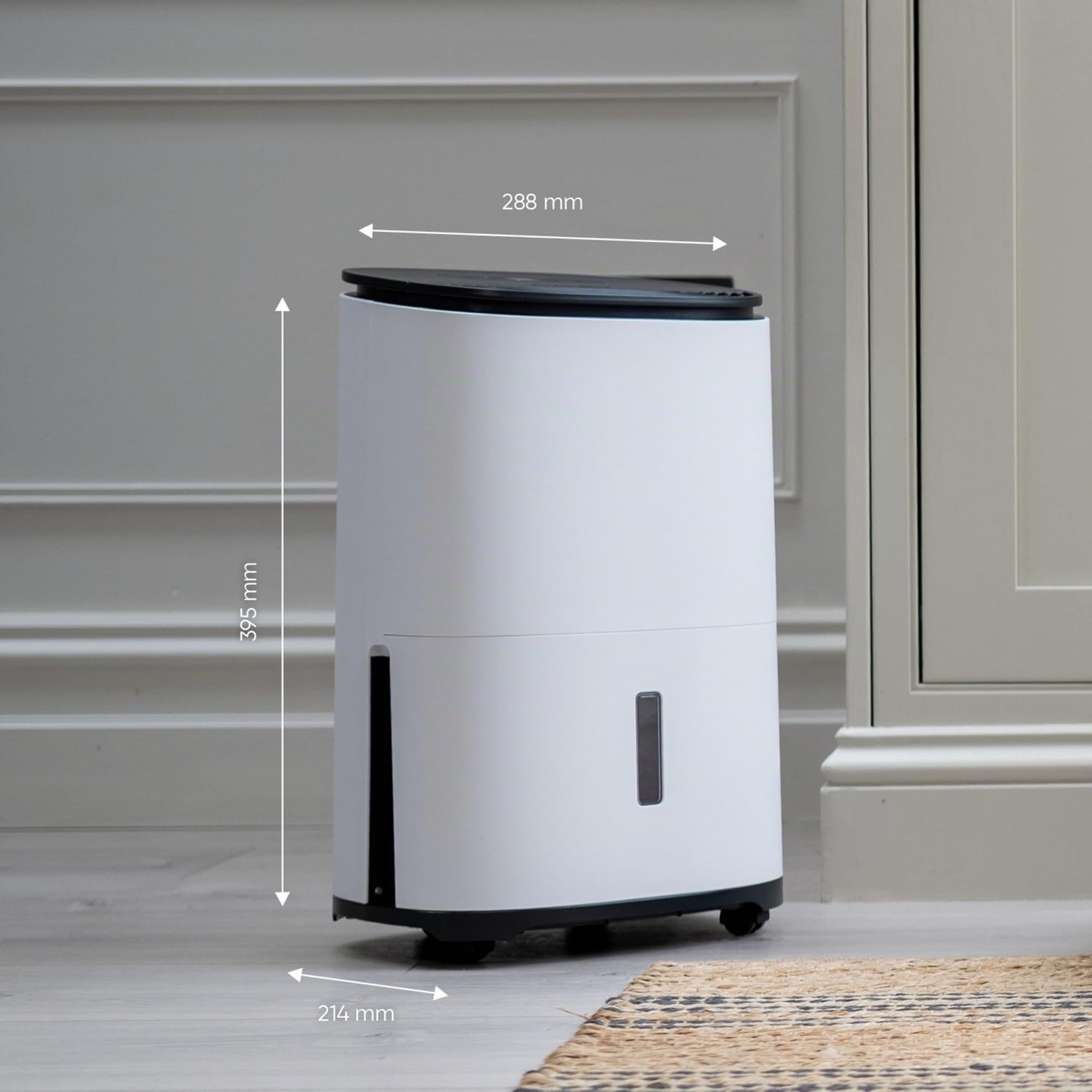 Déshumidificateur Meaco Arete One 6L avec purificateur d’air, silencieux 32 dB, basse consommation, mode nuit et séchage du linge, réservoir 1,8 L, noir