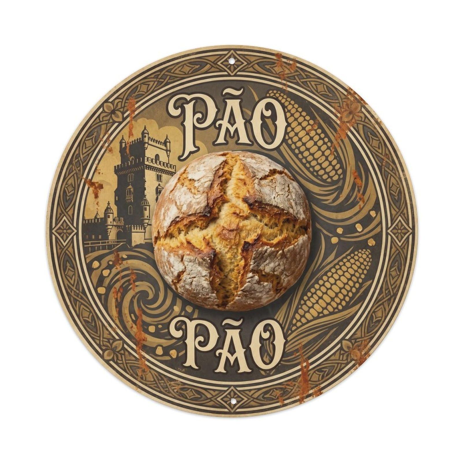 Classic Portuguese Bakery Bread Bakehouse Cafe Culture Metal Tin Sign