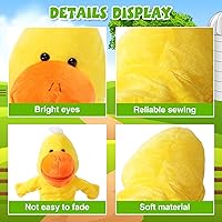 Vista 4 de Syhood 9 marionetas de mano de animales con boca abierta y movible de 11.8 a 13.8 pulgadas, animales de peluche suaves de animales de granja safari