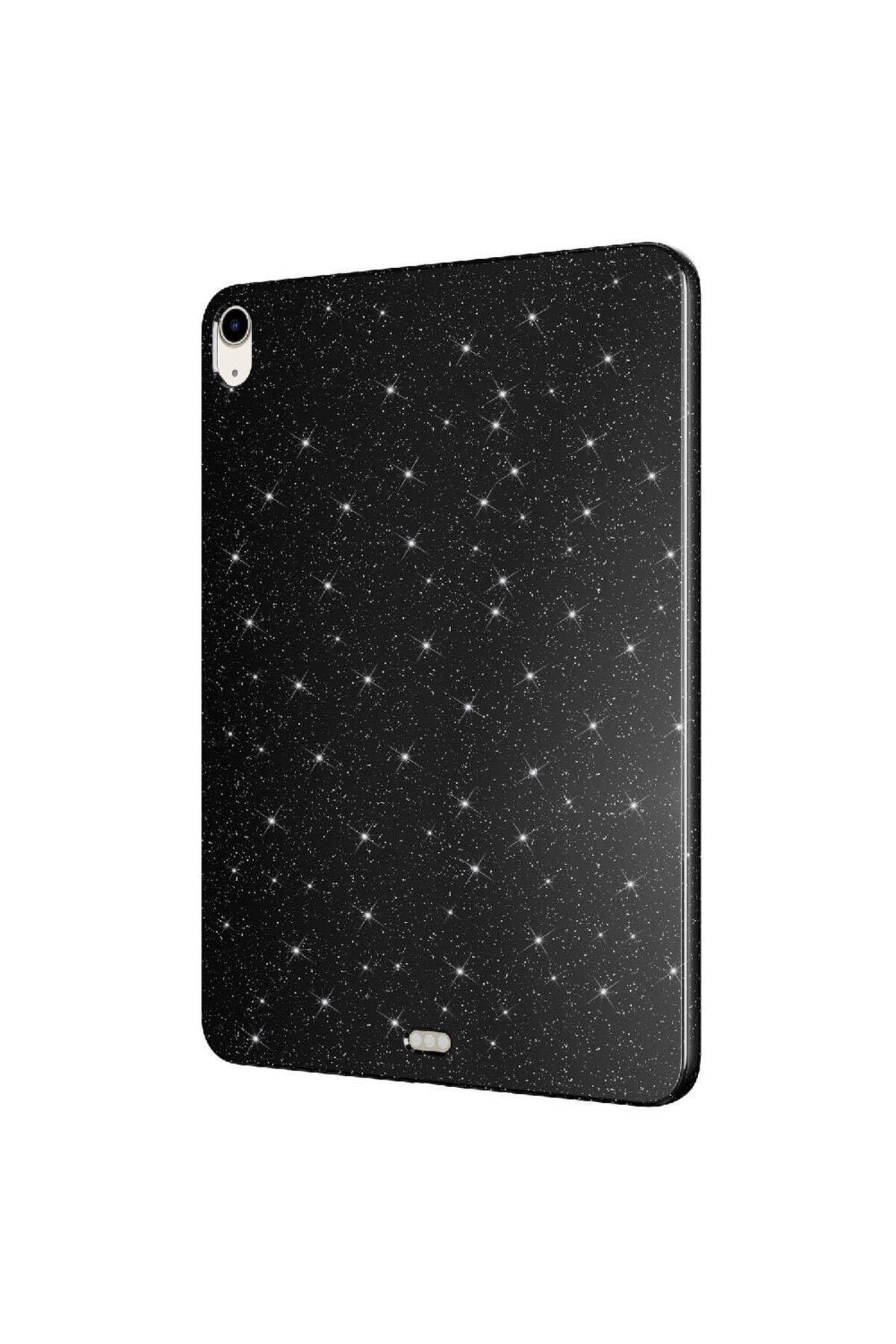CONSTRAIN - iPad Air 11 2024 Simli Parlak Görünümlü ile Uyumlu SBT Tablet Koton Kılıf-Pembe Koyu 2