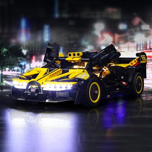 Miniatura 5 de BrickBling Luz LED para Lego Technic Bugatti Bolide 42151 - Juego de juguetes de construcción kit de iluminación creativo compatible con Lego 42151