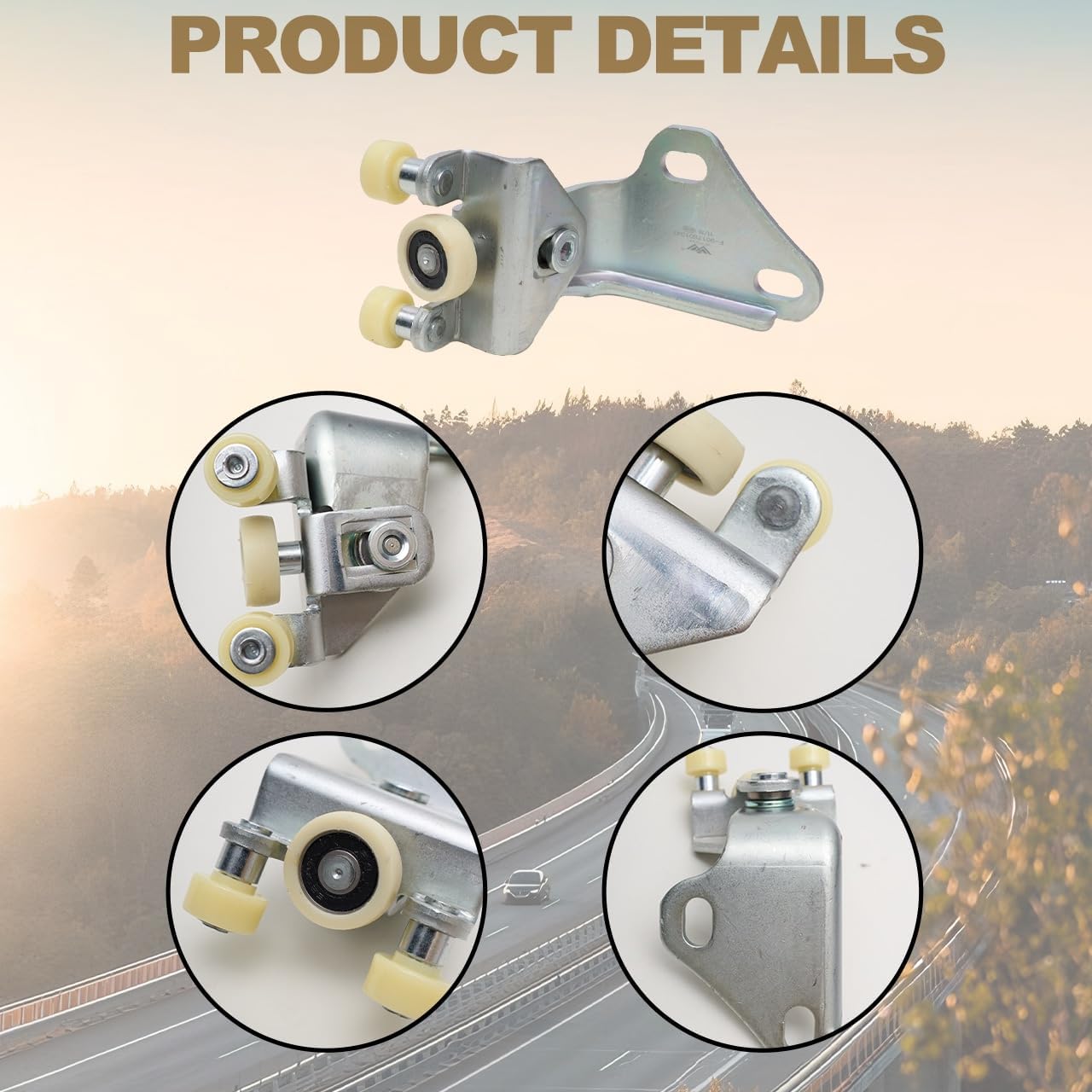 MP&PV Auto Parts Sliding Door Roller Kit Guide Hinge for Dodge Freightliner Mercedez Van Sprinter W901 W902 W903 W904 1995-2006 VW LT 1996-2006 OE 9017601047,9017601347,9017600128 (Upper)