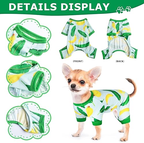 Miniatura 2 de Pijamas para perros pequeños, chihuahua, Yorkie, pijamas para perros, pijamas para cachorros, ropa para perros pequeños, chico, niña, gato, ropa
