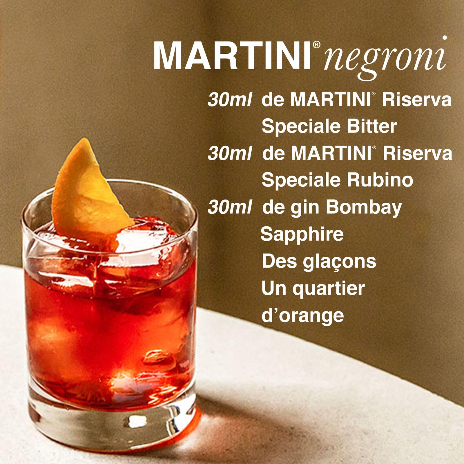 MARTINI Riserva Apéritif Spécial Bitter, 28,5% vol., 70cl / 700ml, Liqueur infusée avec trois plantes rares