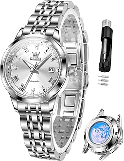 OLEVSMen's Casual Fashion Waterproof Gold Stainless Steel Band Quartz Gold Watches Gifts for Men