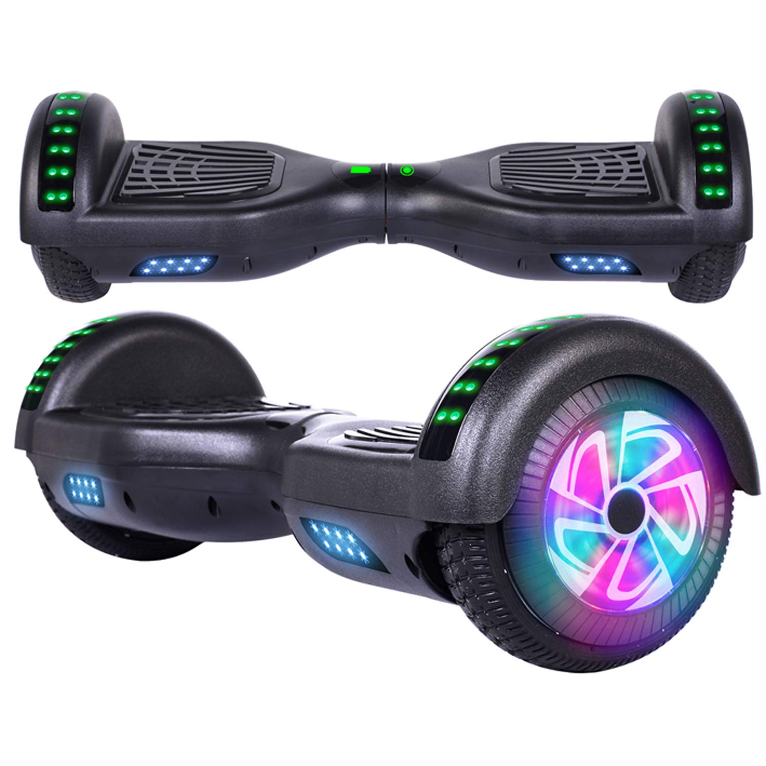 Scooter 6.5 inch 7.5MPH Top Speed 8.5 Mile Range with LED Lights, Scooters for kids ages 6-12