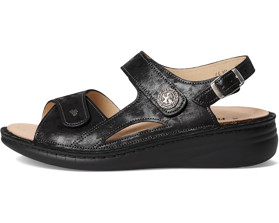 Finn Comfort Barbuda Nero Vegas - Left View