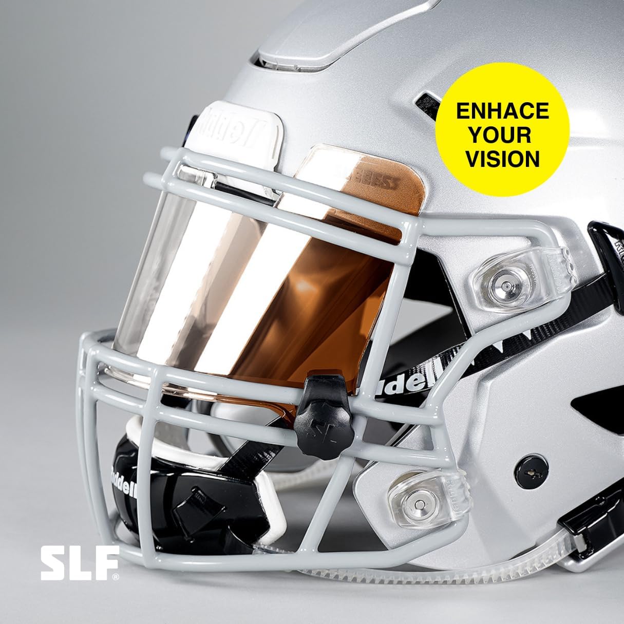 SLEEFS Silver Color Tinted Football Helmet Eye-Shield Visor