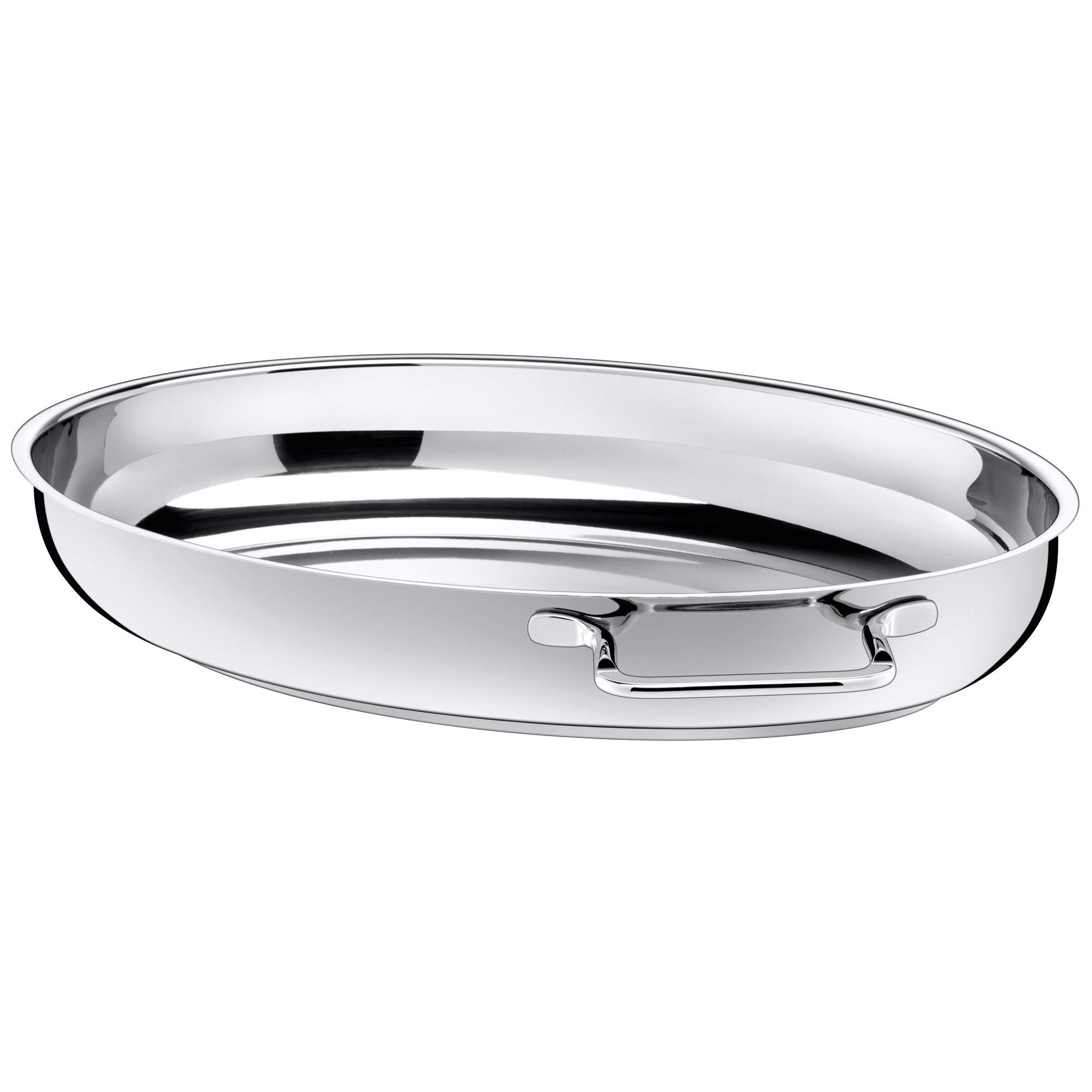 Silit 3038622211 - Pentola Ovale con Coperchio, in Acciaio Inox, 38 x 26 cm