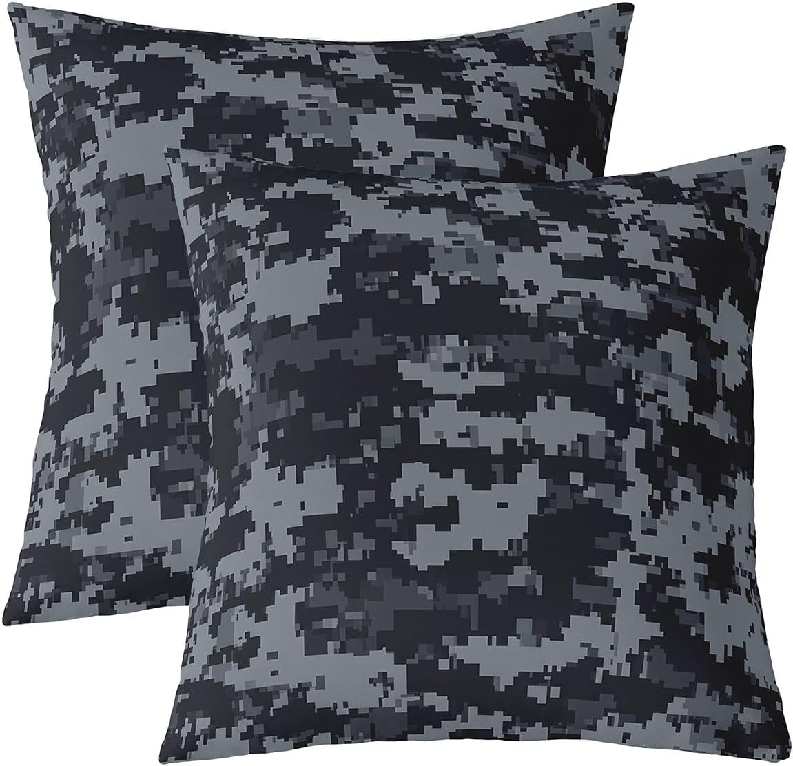 Pink Geometric Grid Throw Pillow Covers Set of 2,Miner Theme Cushion Cases for Kids Teens Adults Geometric Grid Pillow Cases Pixelated Style Living Room Sofa Bed Decor,22" Lx22 W