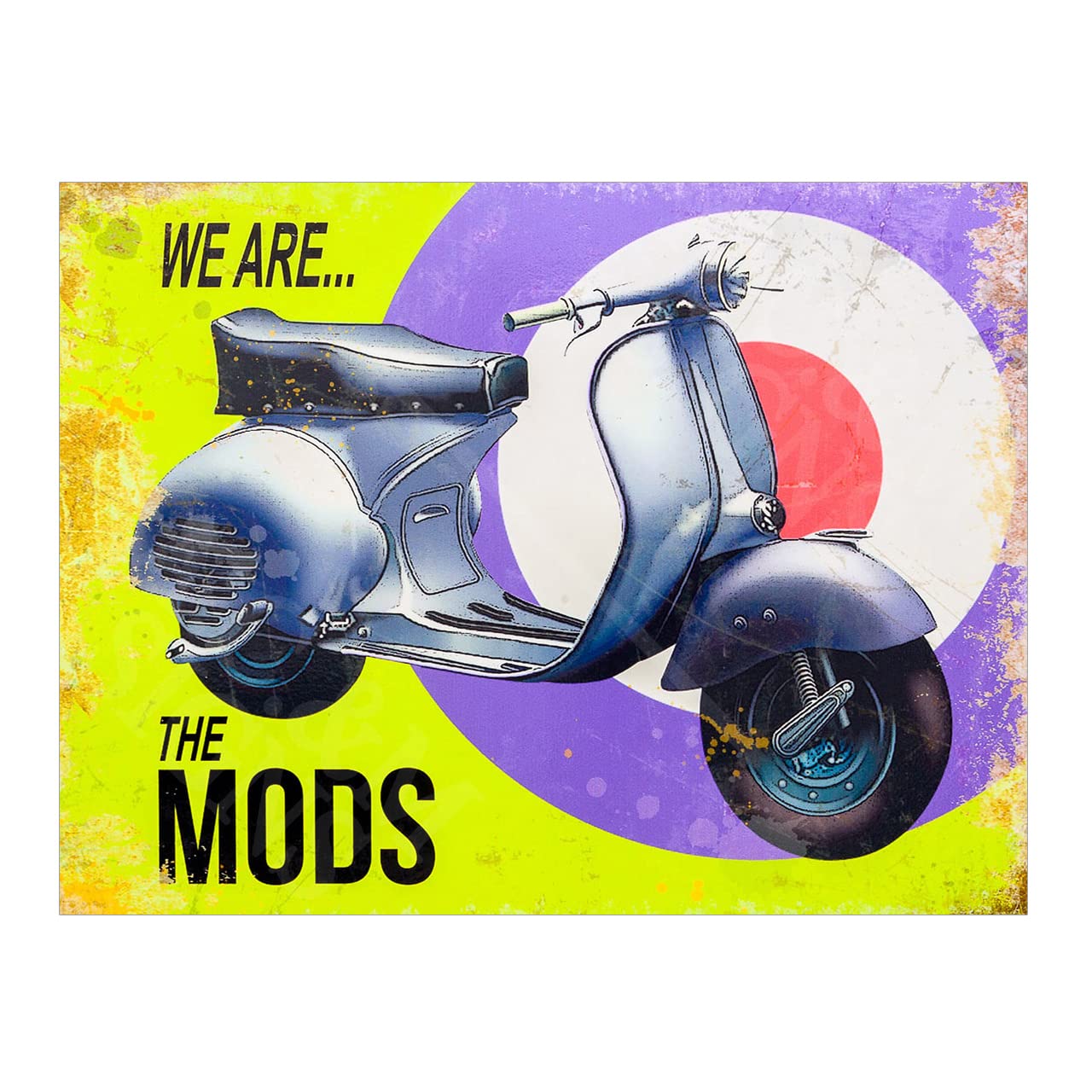 MODS Garage Sign Metal Plaque Home Bar Pub Car Bike Sign Man Cave Shed Garden Ref125 (8x6 inches (Approx) 20cmx15cm)