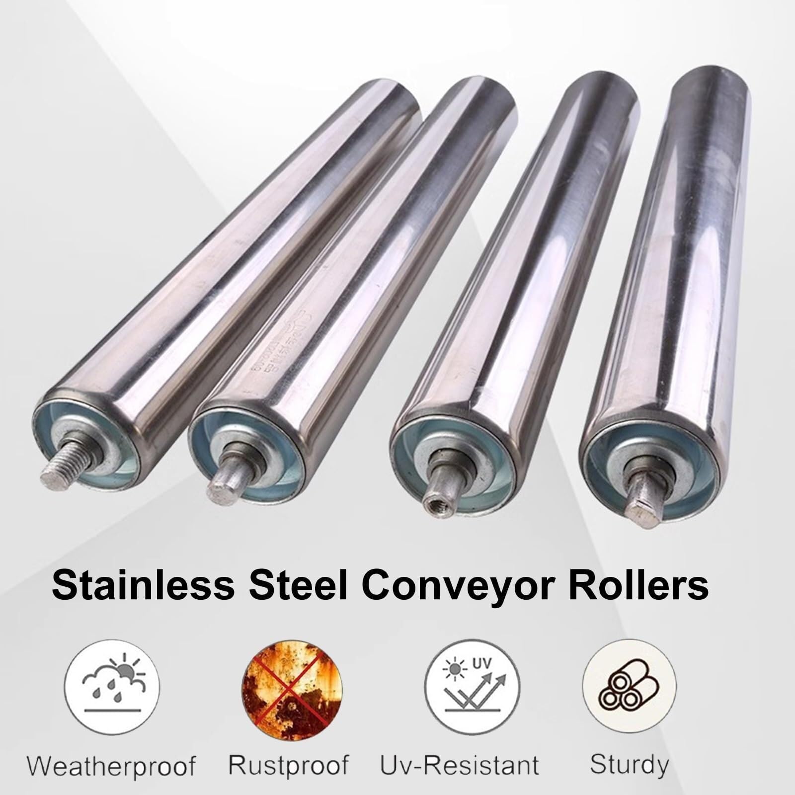 Rullo A Sfera Per Nastro Trasportatore - Cuscinetto In Acciaio, Carico Fino 15kg, 25mm - Foto 5