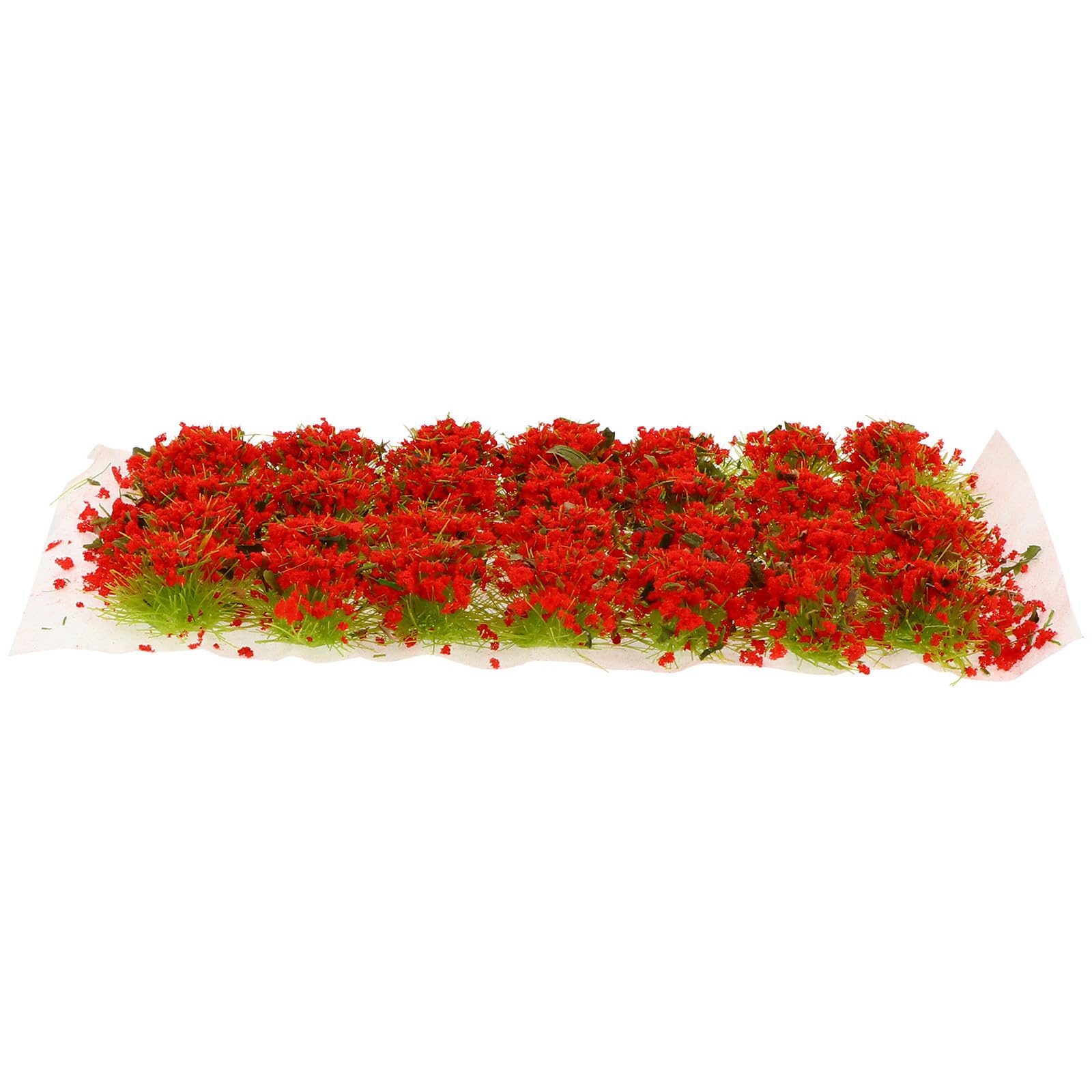 1 Caja Modelo de Vegetación Miniatura Racimo de Flores Rojas