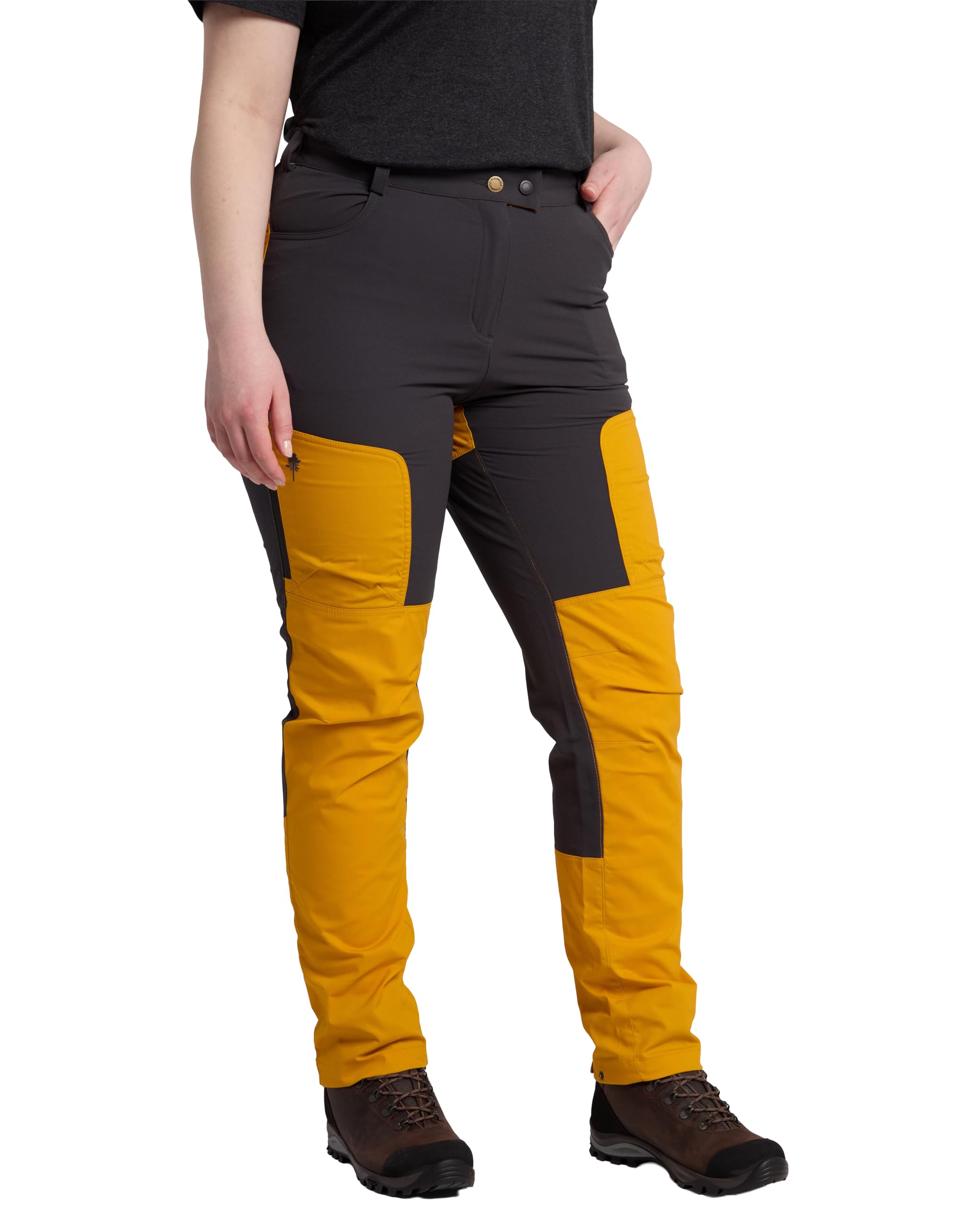 Pinewood Outdoor Hosen für Damen, robuste Outdoorhose Damen mit Stretcheinsätzen und elastischem Bund für Komfort, für Outdoor und Alltag