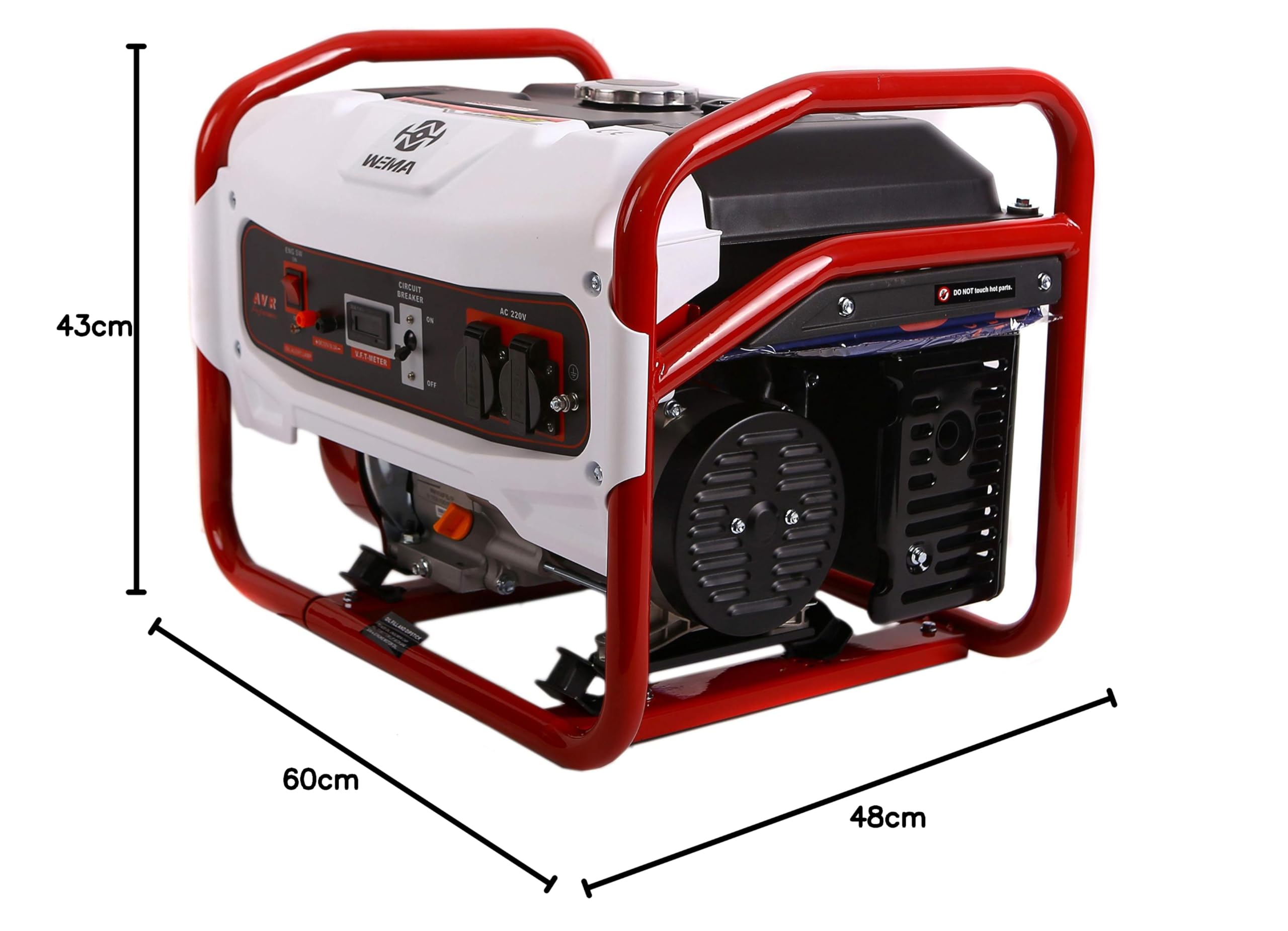 Generator prądu Weima WM3200B generator awaryjny agregat prądotwórczy benzynowy generator prądu