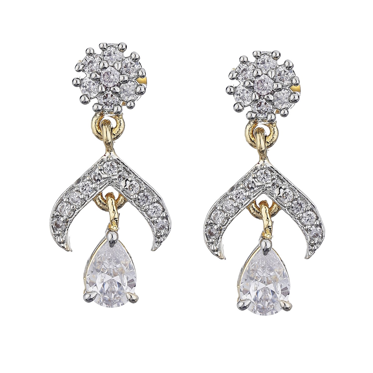 See full amazon price history chart for Zeneme Earring Gold Plated American Diamond Studded Elegant Drop Cz Stone Dangle Earring Jewellery For Girl And Women Zeneme Earring Gold Plated American Diamond Studded Elegant Drop Cz Stone Dangle Earring Jewellery For Girl And Women (B06Y17GS8S) Amazon Price History, Amazon Price Tracker