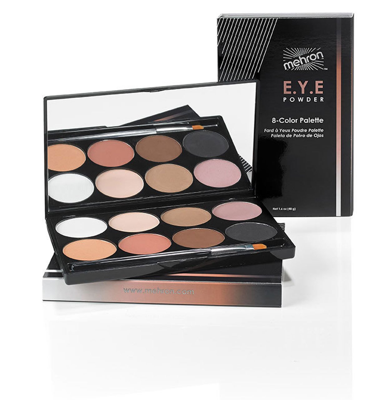 Mehron E.Y.E Powder Palette 8 Color, 48 g