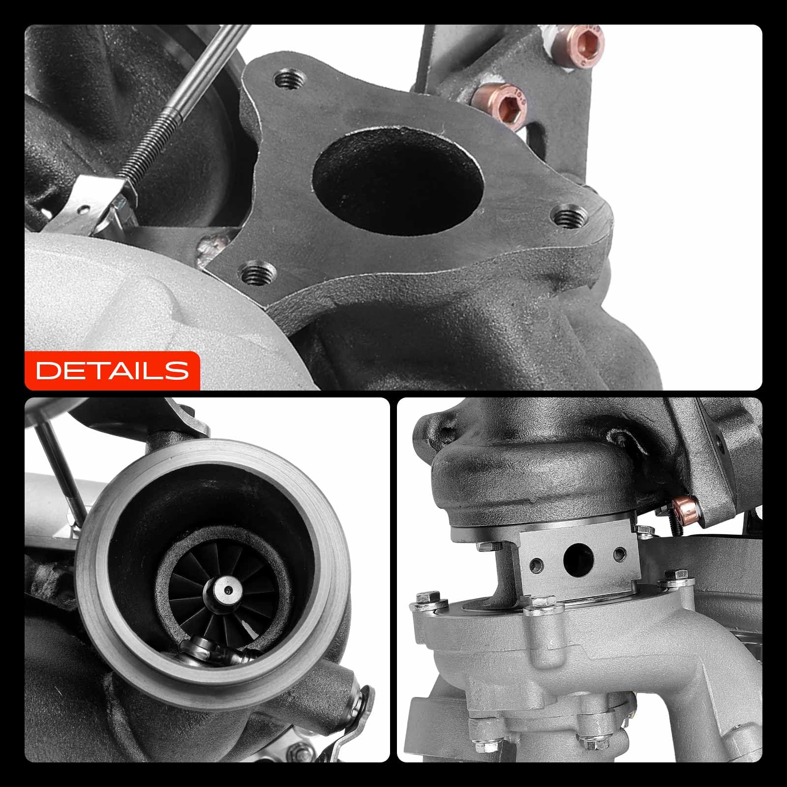 Frankberg Gas di scarico del turbocompressore 6510900980 | Compatibile con: Sprinter 5-T Box B906, Classe E W212, Sprinter 3-T Box B906, Sprinter 46-T Box B906, Sprinter 35-T