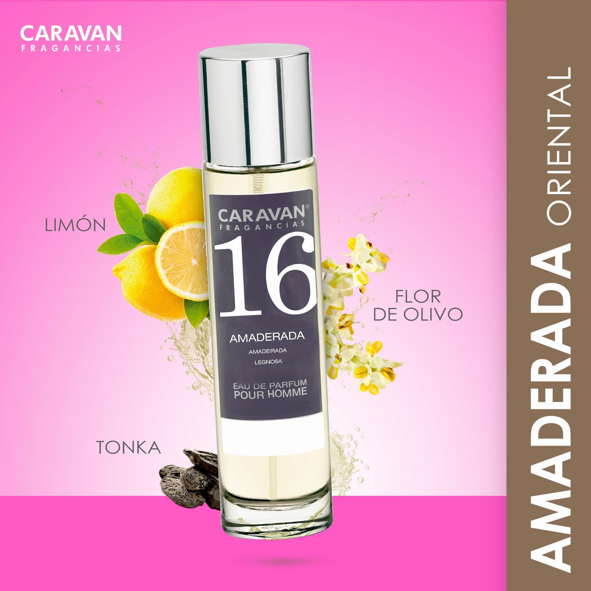 CARAVAN FRAGANCIAS Perfume de Hombre Nº58 de 150 ml + Set de 10 Viales de Fragancias Masculinas distintas de Caravan para descrubir nuevos aromas