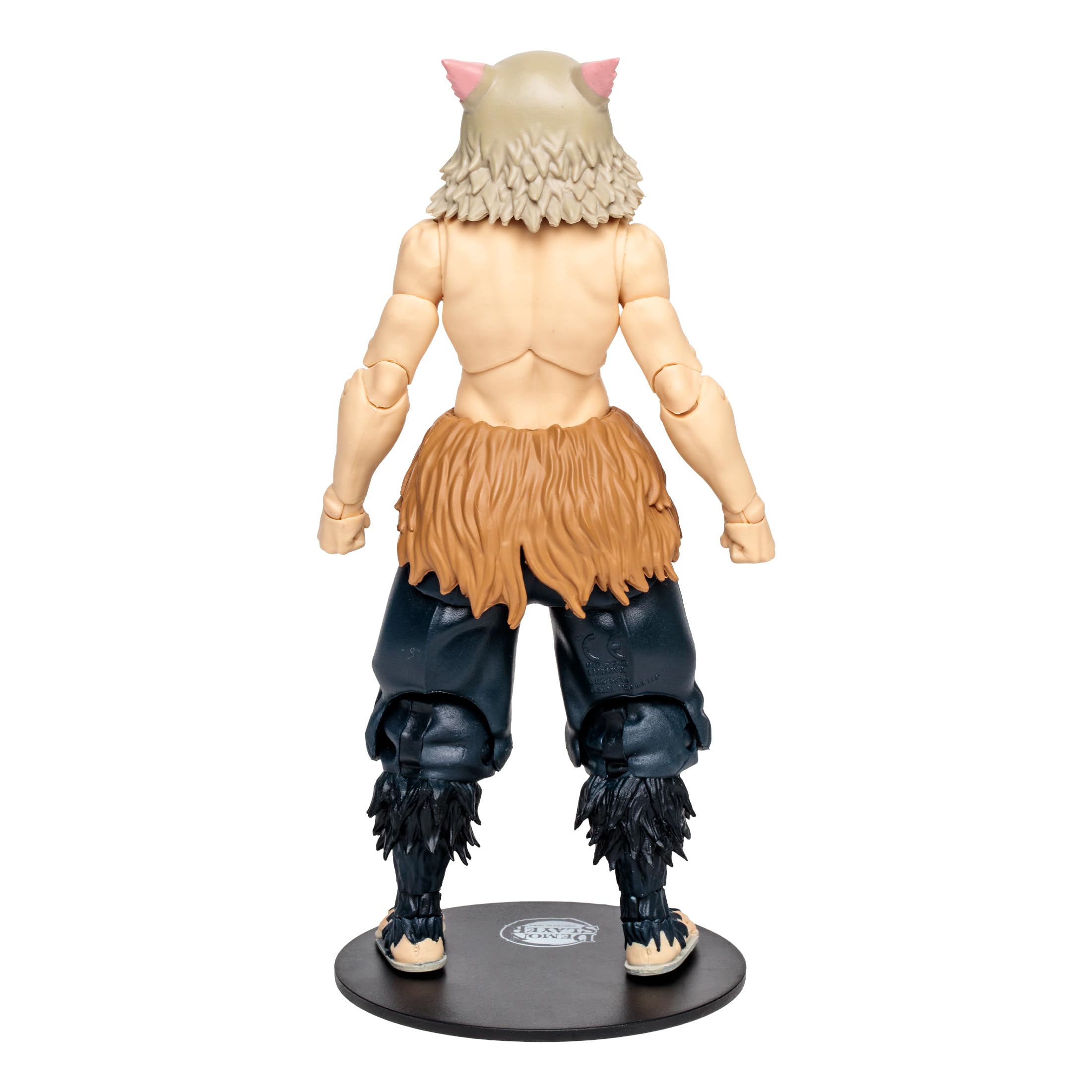 McFarlane Toys Demon Slayer - Action Figure Inosuke Hashibira, da collezione altamente dettagliata, con 22 punti di articolazione, mani alternative, spade e base espositiva
