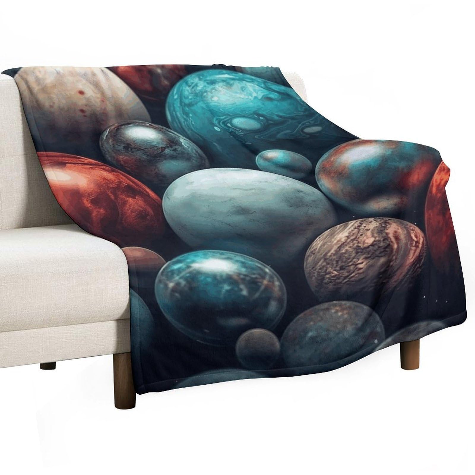 Couverture flanelle Galaxy Sphère haut de gamme aux finitions soignées