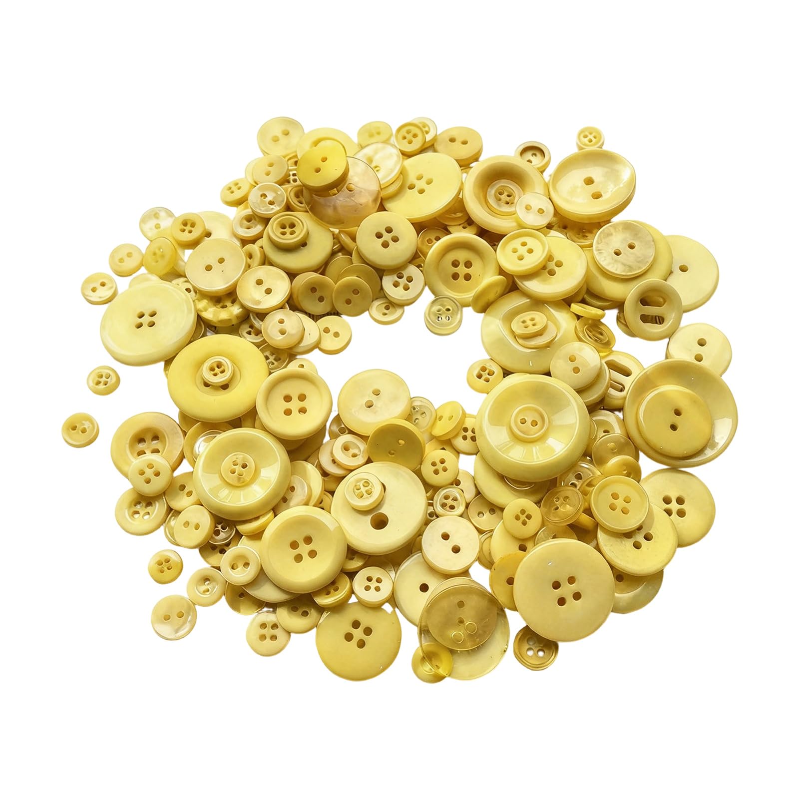 NVOQILIN Sewing Buttons for, Resin Button Pack with Mixed Sizes for Card Making, Albums, and Decor Accents Assorted Colorful Plastomer Craft Buttons