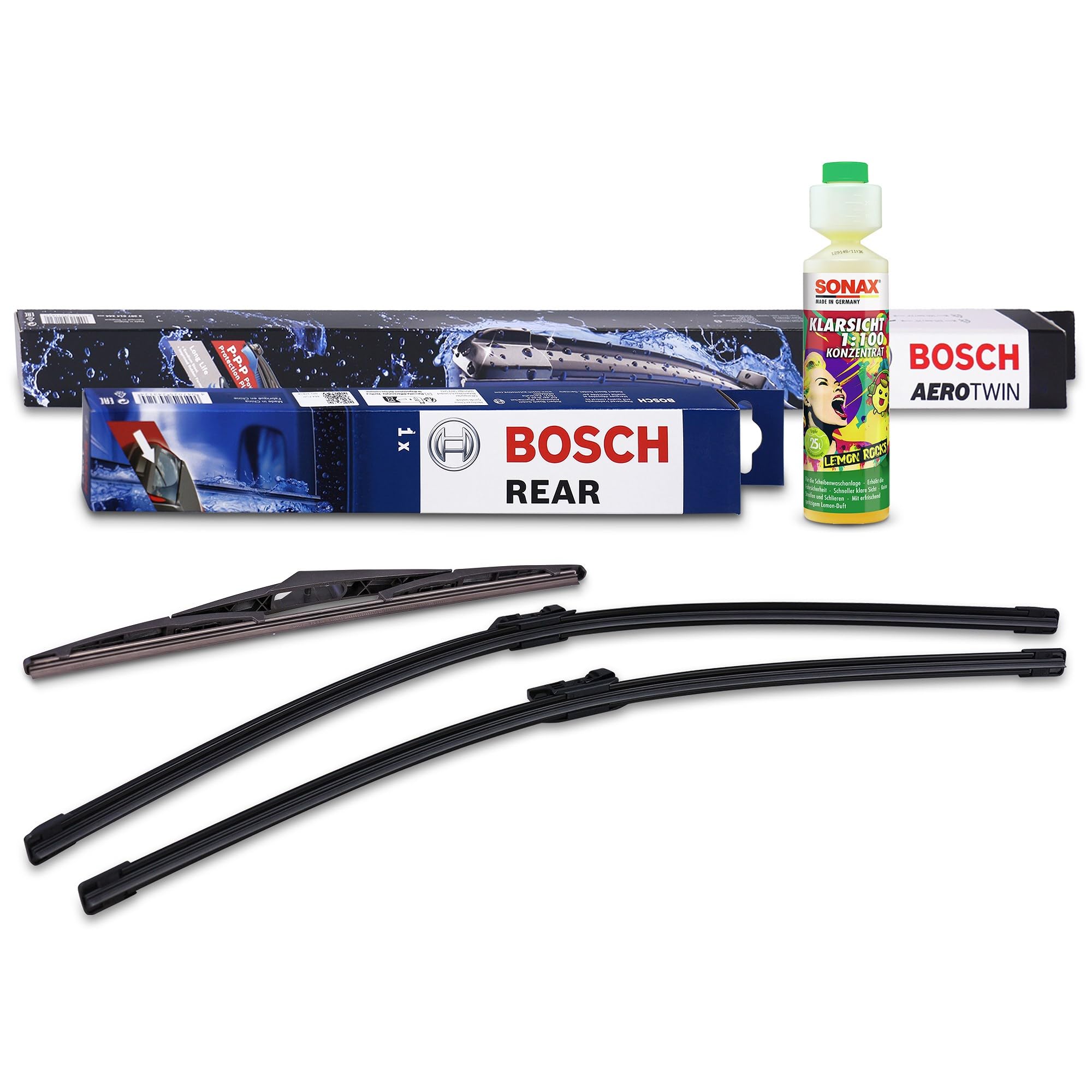 BOSCH Wischer vorne +hinten +Scheibenreiniger 31185375 | Kompatibel mit: FORD S-MAX, S-MAX VAN
