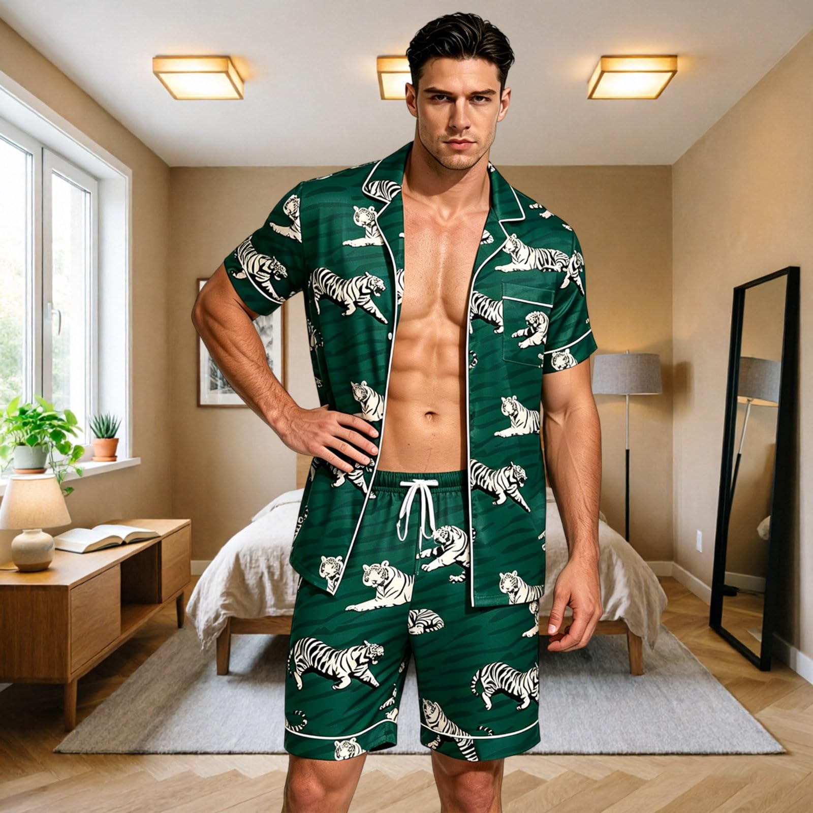 Generisch Novità 2026 Pigiama in raso per morbido loungewear, pigiami confortevoli, elegante abito da notte