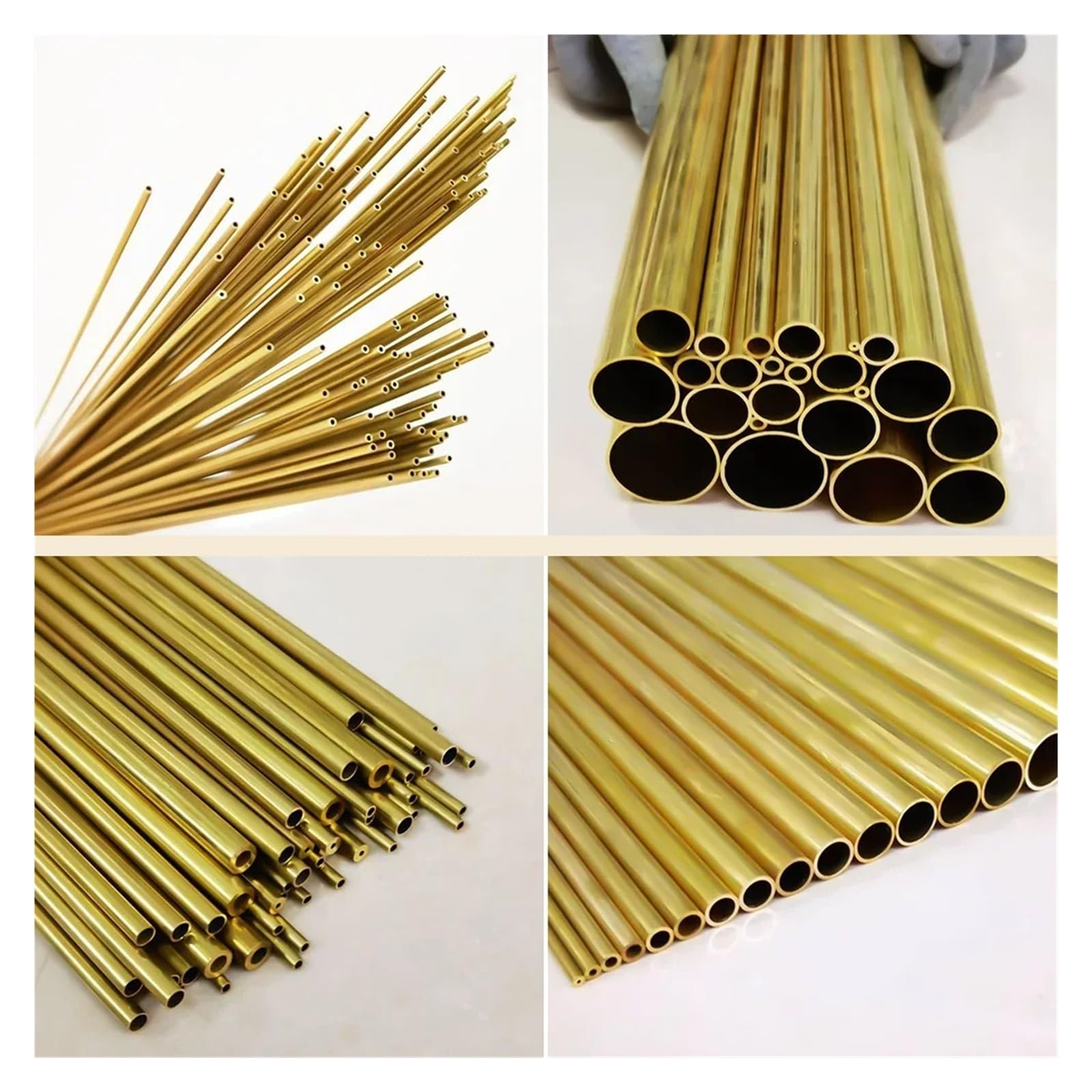 Tubo In Rame Da 1 Pezzo, In Ottone, Lunghezza 300 Mm, Lega Rotonda, Dritto, Diametro Grande(OD 17 x ID 14mm)
