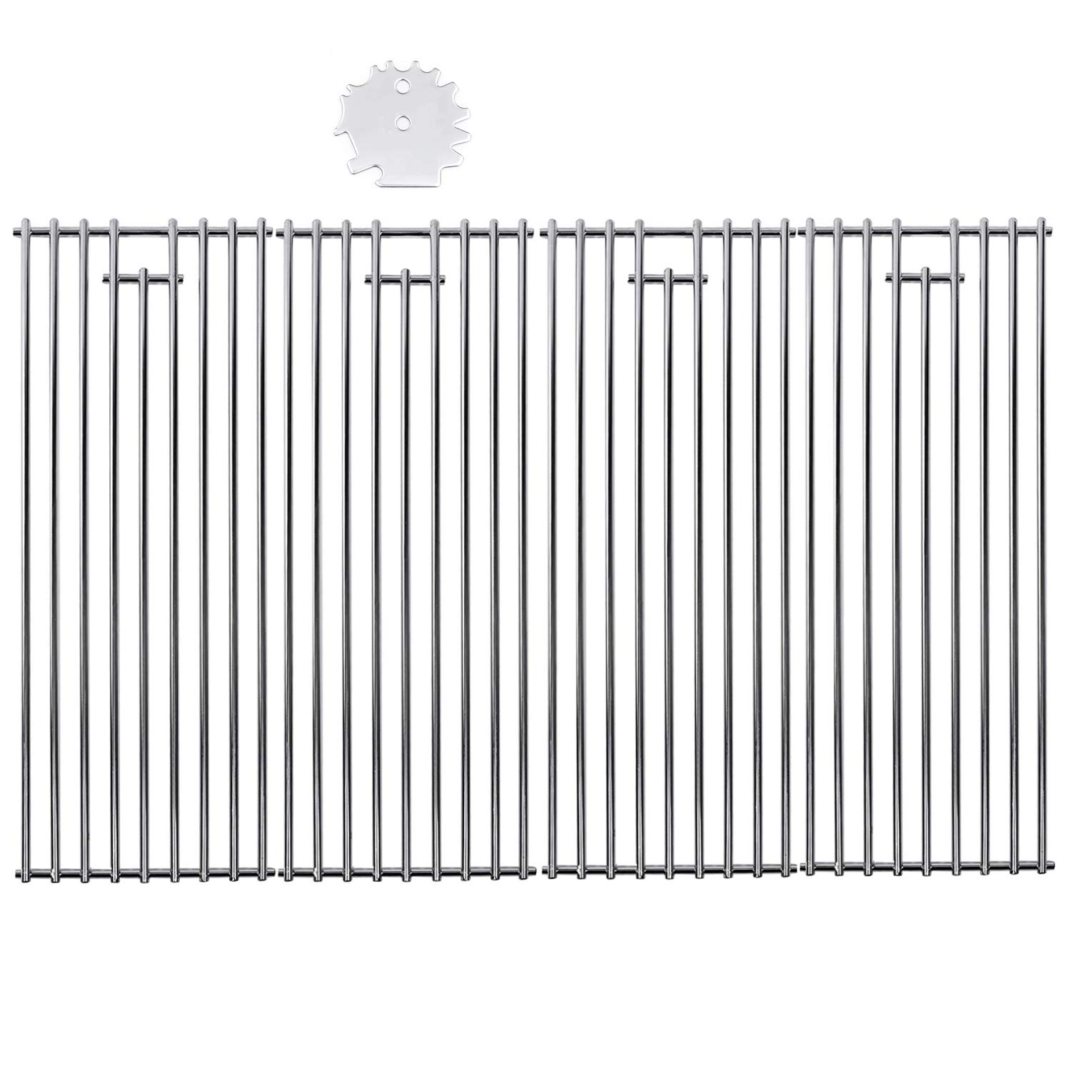 Bull BBQ 7mm 4 Pack Grill Grate Replacement Parts for Bull 16517 Angus, Brahma, Lonstar Select, Outlaw Steer Premium, 7 Burner, 65073 L60000 L75000 L90000