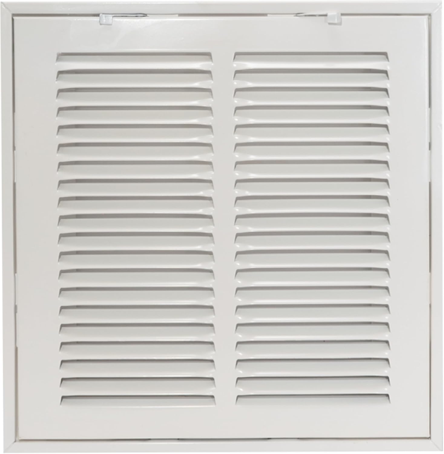 EZ-FLO 14 x 14 Inch (Duct Opening) Return Air Vent Cover for Wall or Ceiling, Solid Steel Return Air Filter Grille, HVAC Vent Cover, White, 61653