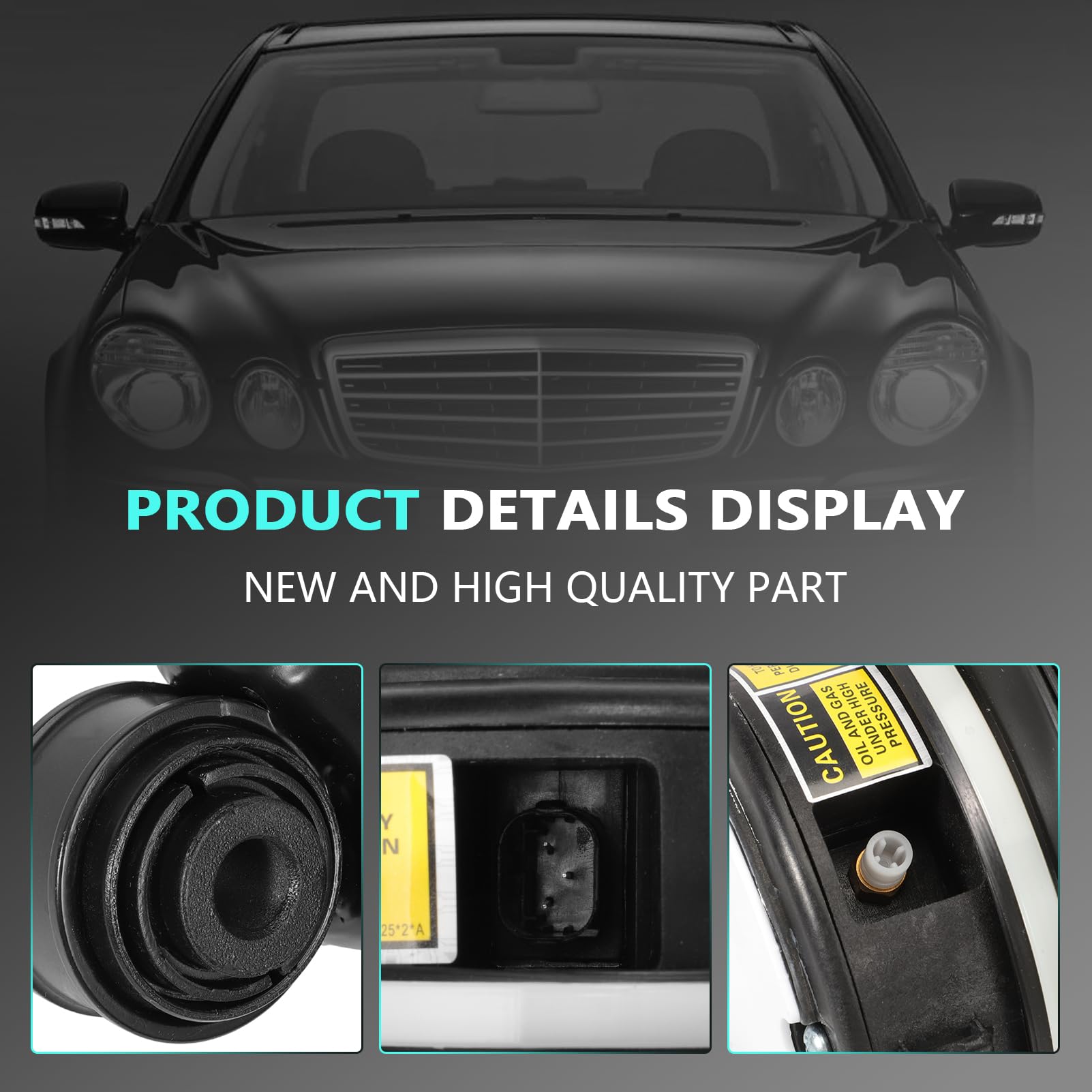 Suspension pneumatique compatible avec Mercedes-Benz W211 2002-2008 - Deux soufflets pneumatiques pour CLS C219 2004-2010 - Pour Classe E Modèle T S211 2003-2009 2113200725
