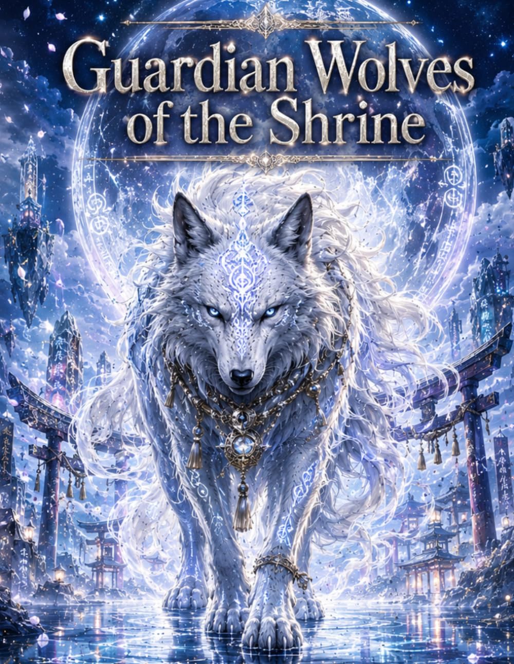 Guardian Wolves of the Shrine: Mystical Guardian Wolves That Seal Away Evil and Protect Sacred Realms (Positive Energy Coloring Series)