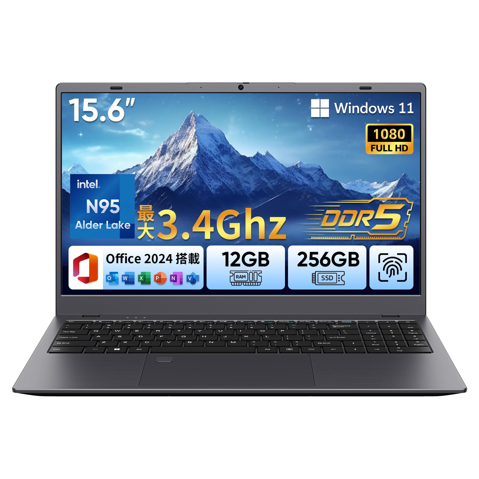 Amazon.co.jp: ノートパソコン インテル N95 プロセッサー 最大3.4GHz