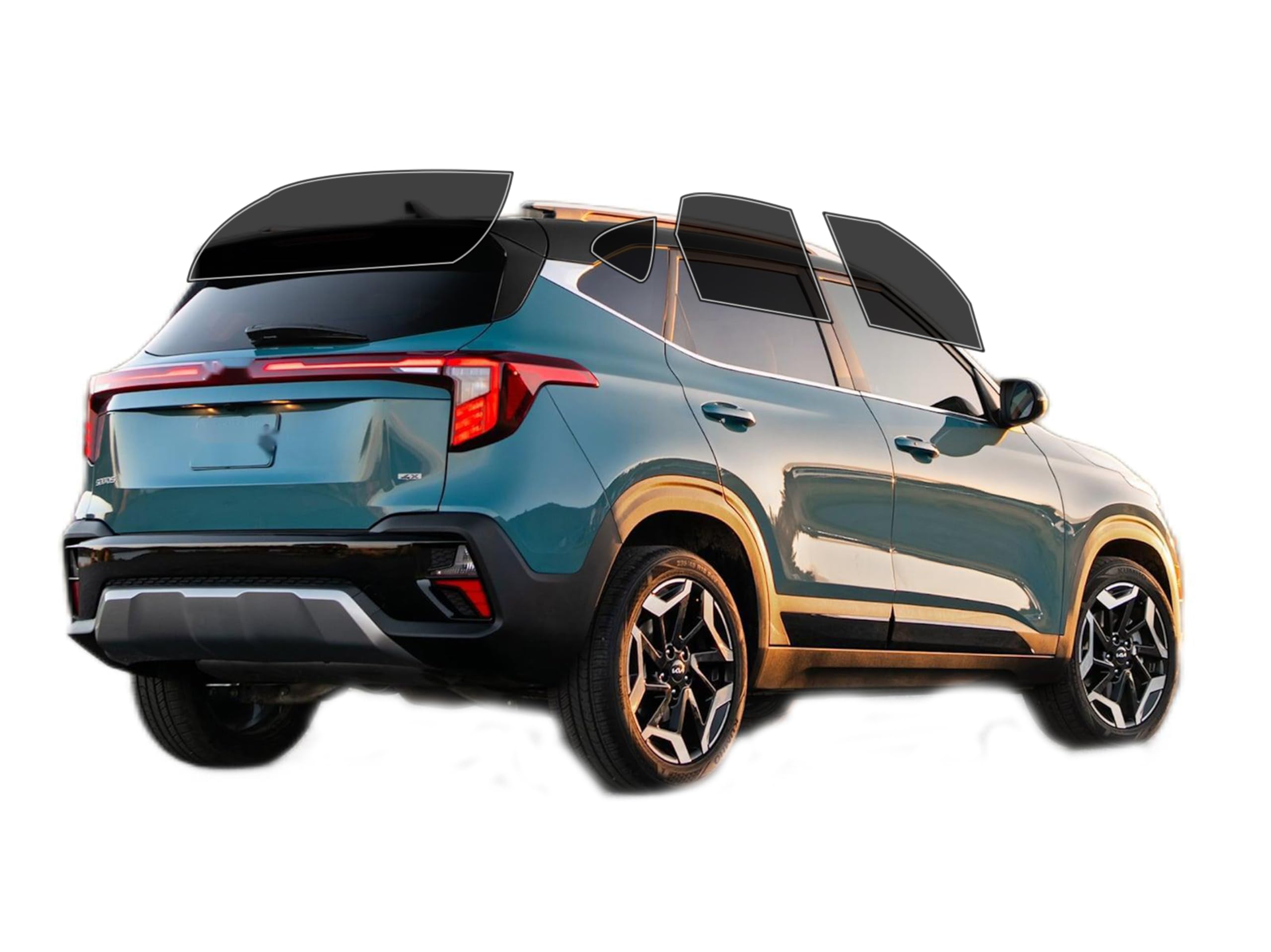 AUTOTEK Precut Windows Tint Film All Sides Cars Sun Blocking Protection Privacy Anti Shatter Glass 2 Ply Film Any Tint Shade kit for KIA Seltos 2020-2024