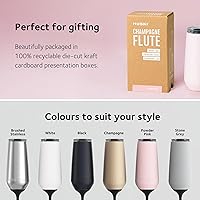 Vista 5 de Huski Copa de champán NUEVO Diseño galardonado con tallo desmontable Copa de champán de acero inoxidable premium con tapa Vaso aislante